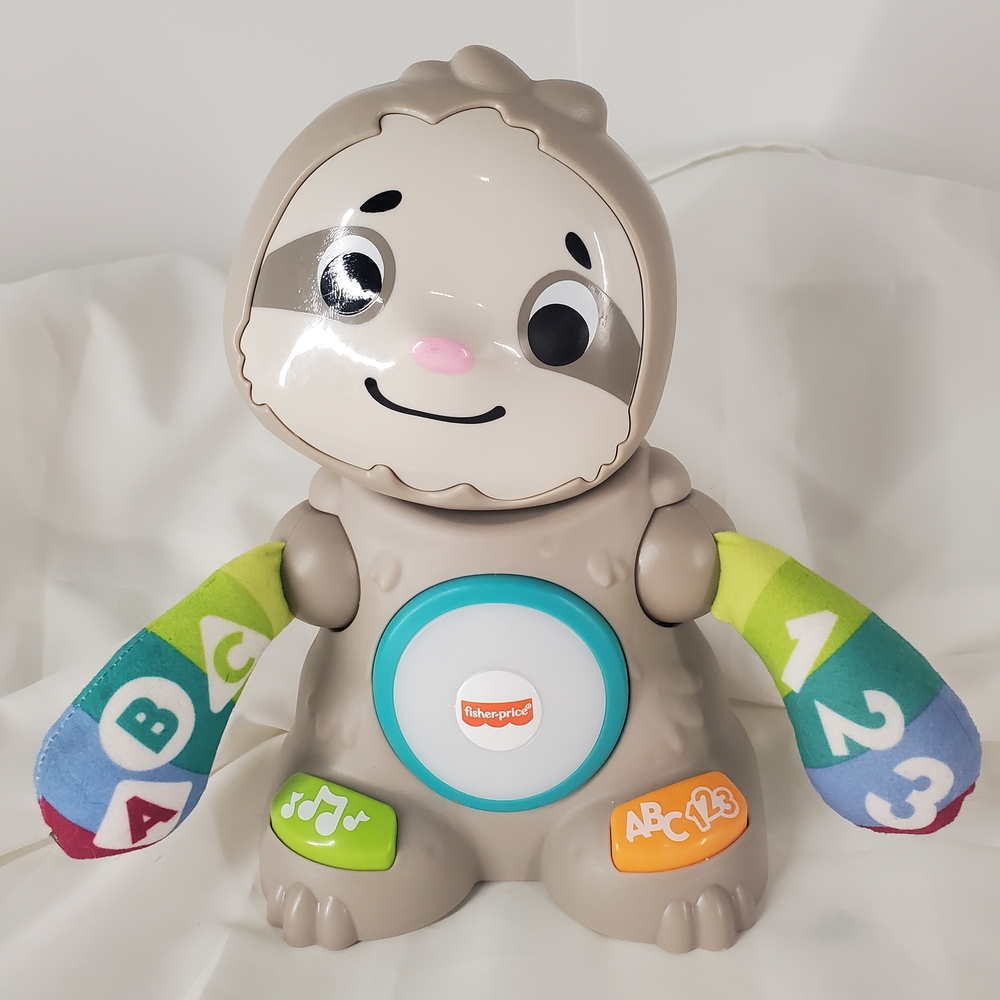 Fisher-Price Interactive Learning Sloth with Green and Blue